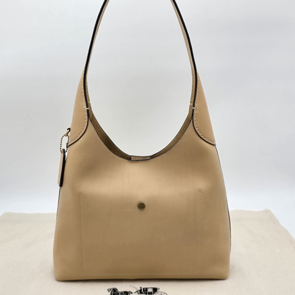 💥NWT💥 Coach Brooklyn 28 Hobo, Tan - Picture 3 of 15